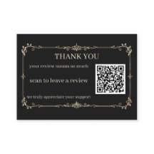 Tarjeta QR de agradecimiento para pequeñas empresa