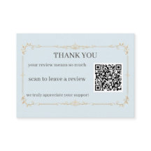Tarjeta QR de agradecimiento para pequeñas empresa