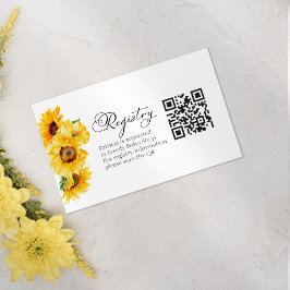 Recepción Tarjeta QR de registro de regalo de ducha de novia
