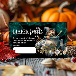 Recepción Tarjeta Raffle Baby Shower Diaper de Halloween