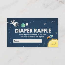 Recepción Tarjeta Raffle de pañal Baby Shower Boy Diaper par