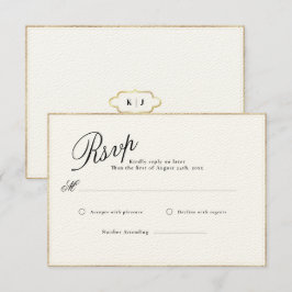 RECEPCIÓN TARJETA RSVP DE BODA MODERNA Y ROMÁNTICA