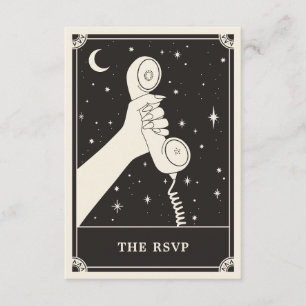 Recepción Tarjeta RSVP de Boho Tarot Celestial