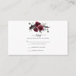 Recepción Tarjeta RSVP de Halloween