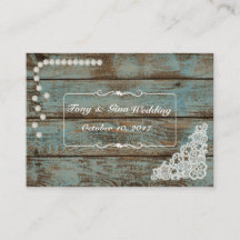 Tarjeta RSVP de Perlas Rústicas y Boda de Lace