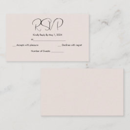 Recepción tarjeta simple japonesa de flor de cerezo rsvp
