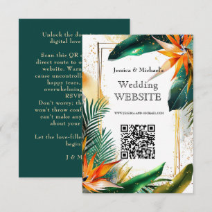 Recepción Tarjeta web de Birds of Paradise Bliss