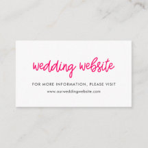 Tarjeta web de boda de caligrafía moderna