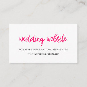 Recepción Tarjeta web de boda de caligrafía moderna