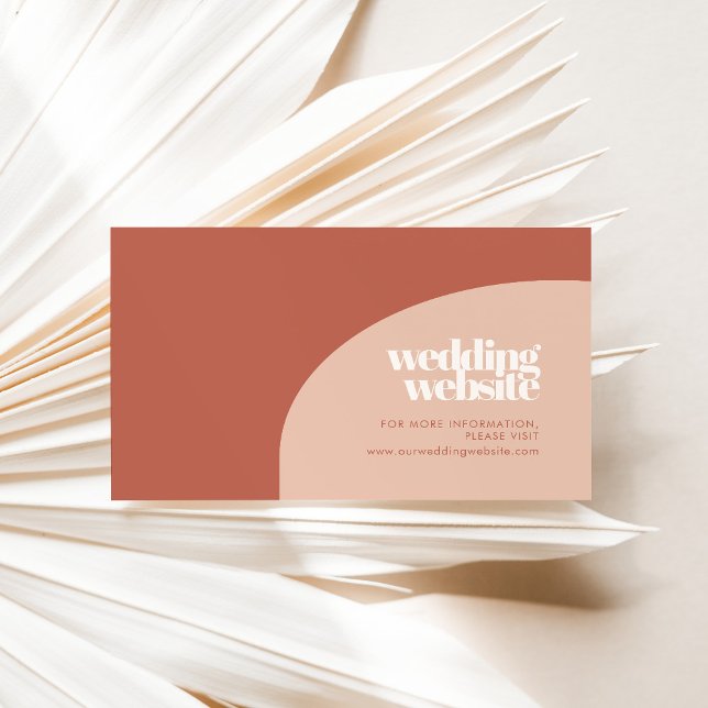 Recepción tarjeta web del boda de arco de barro de moda (Subido por el creador)