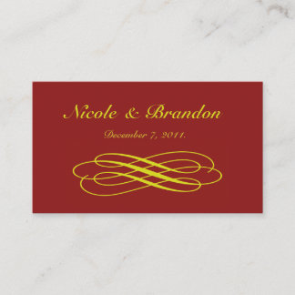 Recepción Tarjeta web del Boda de comercio de hadas de oro (