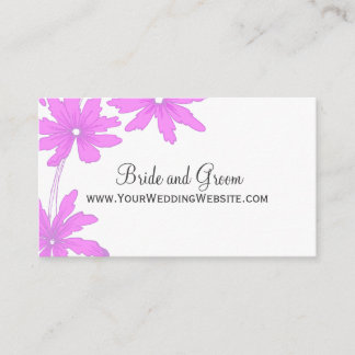 Recepción Tarjeta web del Boda de Daisies Rosados