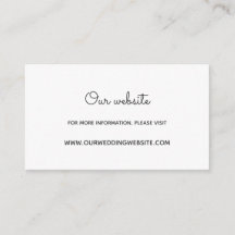 Tarjeta web del boda de flores