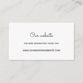 Recepción Tarjeta web del boda de flores