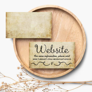 Recepción Tarjeta web del boda Grunge de época vintage