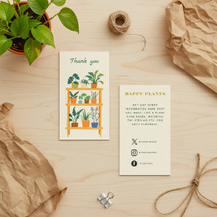 Recepción Tienda de plantas Gracias Insertar Tarjeta
