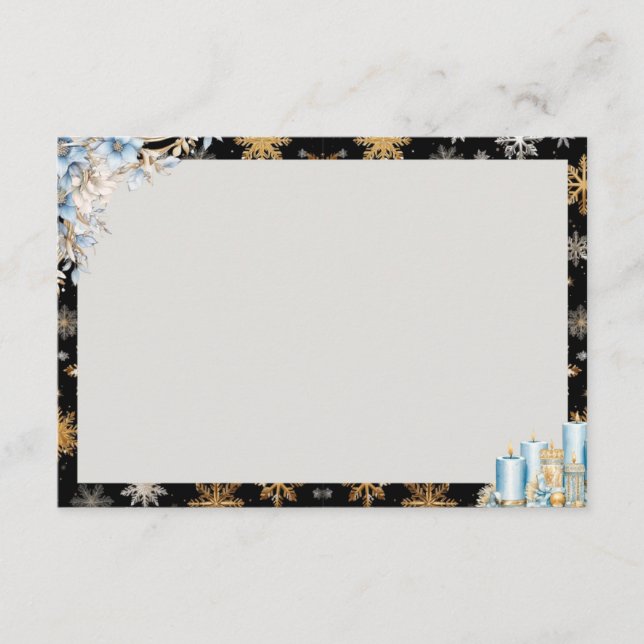 Recepción Tostadas en la tarjeta de recetas Midnight Blank (Anverso)