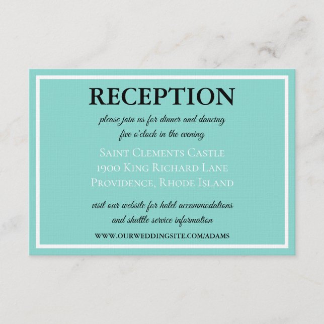 Recepción tradicional de la Suite Novia & Co Boda (Anverso)