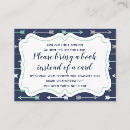 Recepción Traer una tarjeta de inserción de libro