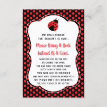 Traer Una Tarjeta De Libro, Baby Shower, Ladybug