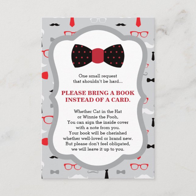 Recepción Traer Una Tarjeta De Libro, Pequeño Hombre, Baby S (Anverso)