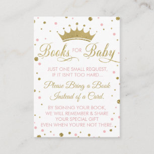 Recepción Traer Una Tarjeta De Libro, Princesa, Baby Shower