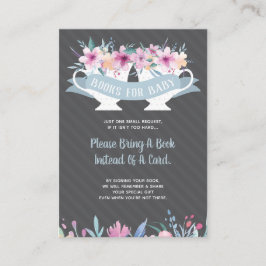 Recepción Traer Una Tarjeta De Libro, Tea Fiesta Baby Shower