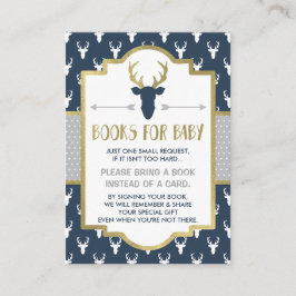 Recepción Traer Una Tarjeta De Libro, Woodland Deer, Baby Sh