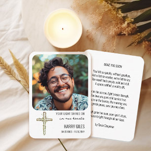 Recepción Tu Luz Brilla En La Tarjeta De Keepsake Del Memori