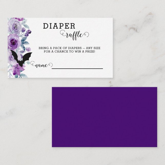 Recepción Un bebé está preparando la tarjeta de pañales para (Anverso / Reverso)