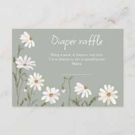 Recepción Una pequeña tarjeta de ducha de bebé de margarita 