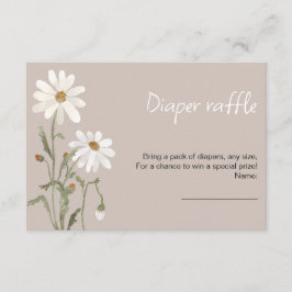 Recepción Una pequeña tarjeta de ducha de bebé de margarita 