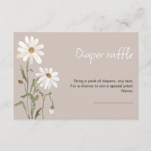 Recepción Una pequeña tarjeta de ducha de bebé de margarita 