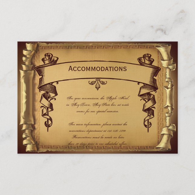 Recepción Una vez al Boda de tiempo Insertar tarjeta (Anverso)