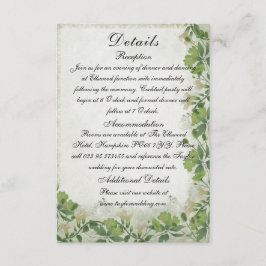 Recepción Victorian Meadow - vertical de tarjeta de recinto 