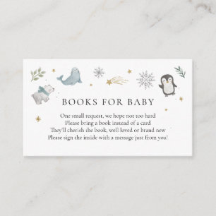Recepción Winter Animals Books para la tarjeta de inserción 