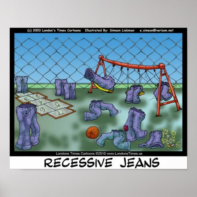 Recessive Jeans Arte Divertido Coleccionable en Lo (Frente)