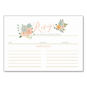 Receta Boho Tarjetas de ducha de novia