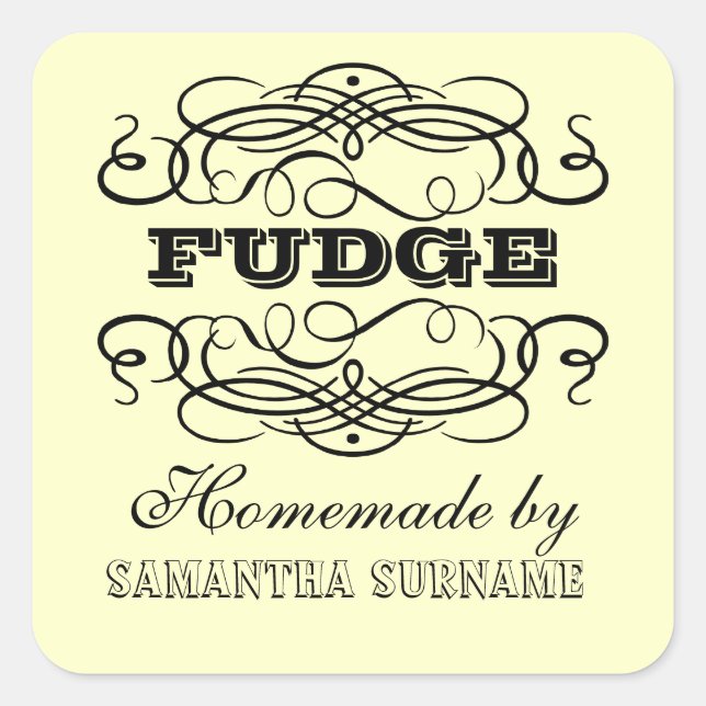 Receta casera de jam jar pegatinas (Anverso)