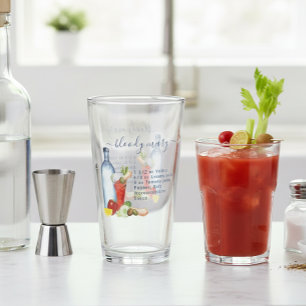 Receta de Acuarela de Cóctel Bebida Mixta Bloody M