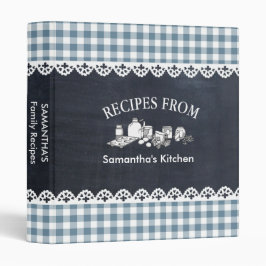 Receta de Chalkboard Blue Gingham Country