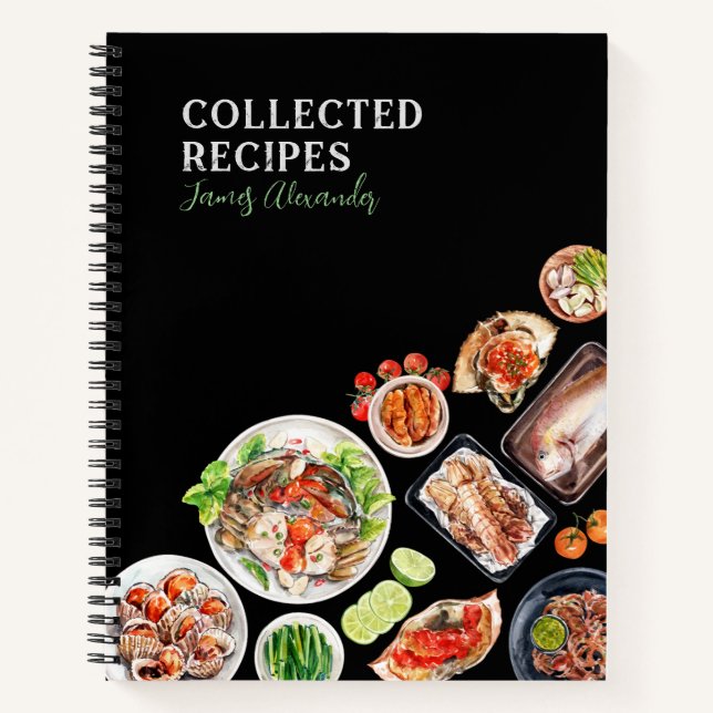 Receta de cocina de marisco Diario negro (Anverso)