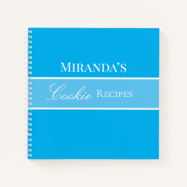 Receta de Cookie Azul Libro de su Nombre Script Bo