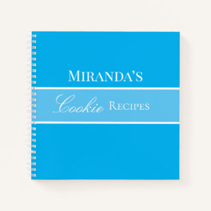 Receta de Cookie Azul Libro de su Nombre Script Bo