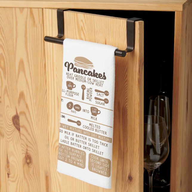 Receta de crepes Toalla de cocina - Diversión (Pliegue de tercios)