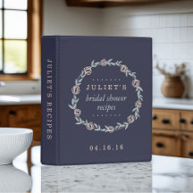 Receta de ducha de novia azul, Rubor y salvia