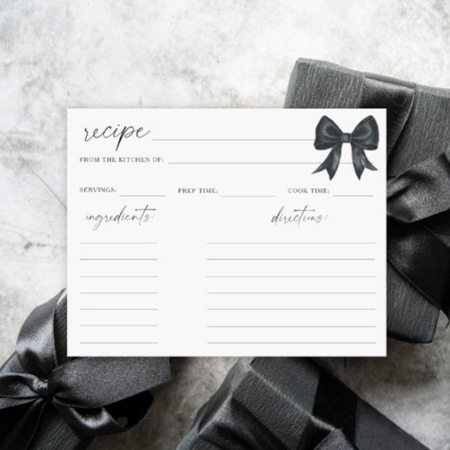 Receta de ducha de novia Black Bow (Subido por el creador)