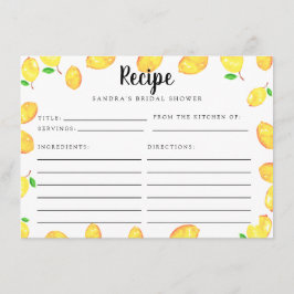 Receta de ducha de novia limón Tarjeta principal S
