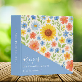 Receta de flores azules de girasol