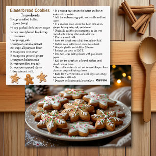 Receta de Galletas de Jengibre Tarjeta